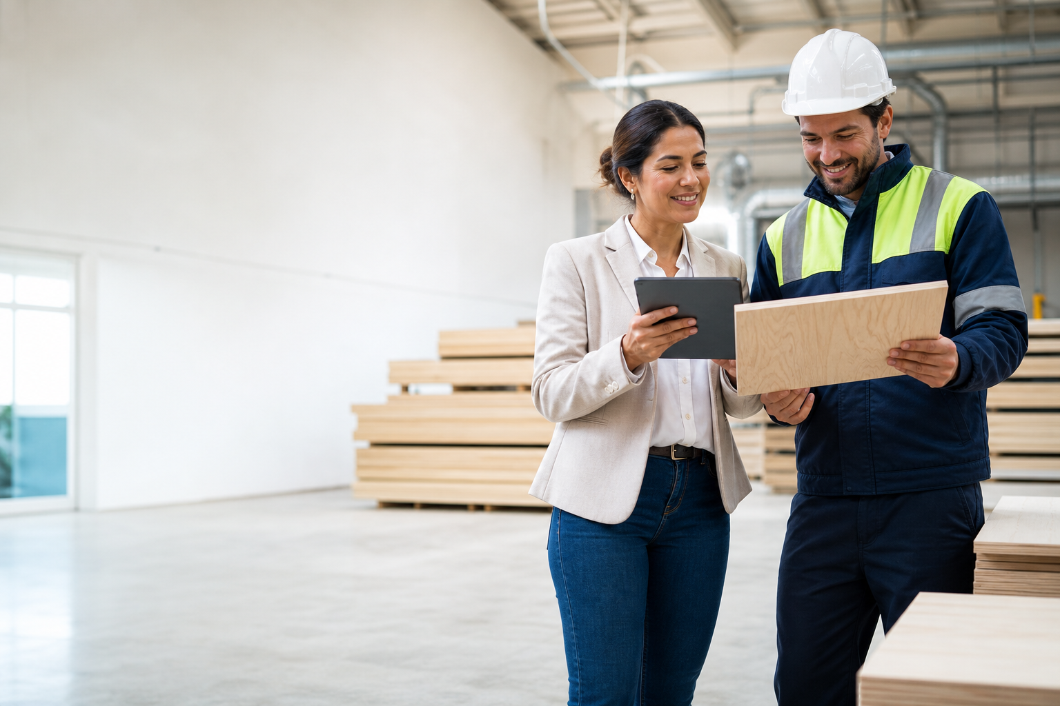 Control de calidad de madera en planta industrial — SistemaQUO